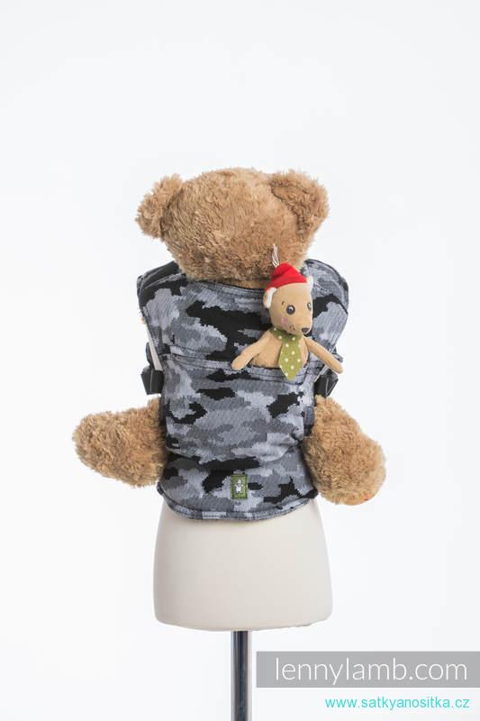 LennyLamb Nosítko pro panenky 100% Bavlna - Grey Camo - předváděcí