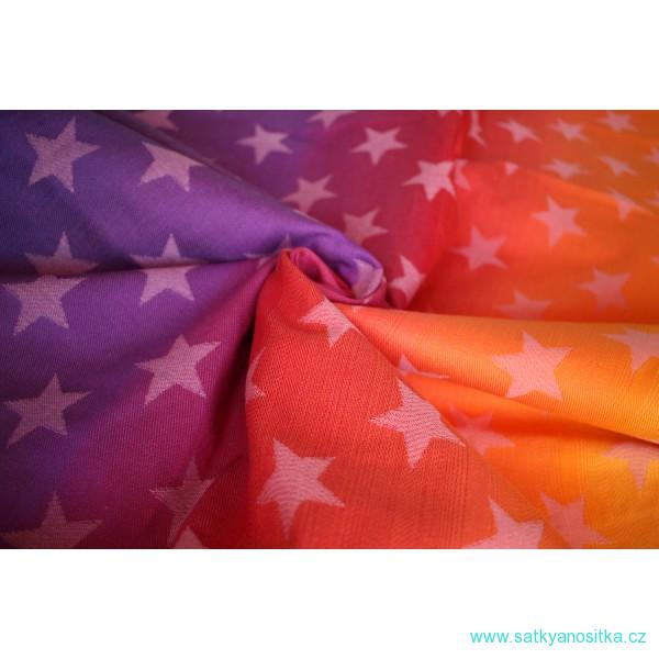 YARO šátek STARS FIRE GRAD PINK 100% Bavlna