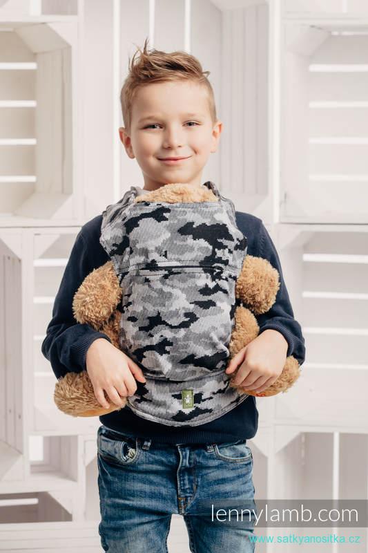 LennyLamb Nosítko pro panenky 100% Bavlna - Grey Camo - předváděcí
