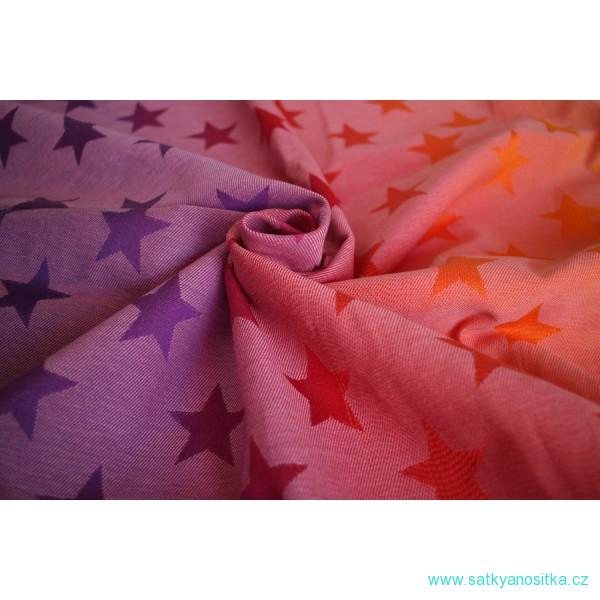 YARO šátek STARS FIRE GRAD PINK 100% Bavlna